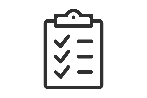 Residential Report Form Clipboard with a list of check-marked items